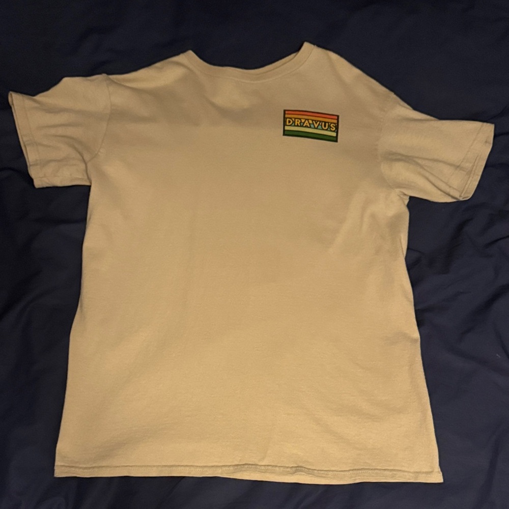 Dravus Men’s Medium Tan Graphic Tee